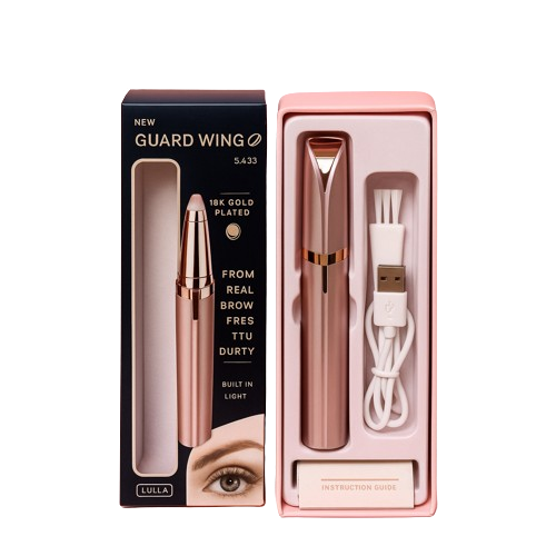 Lápiz Depilador De Cejas Y Vello Facial Recargable Con Usb Rosa