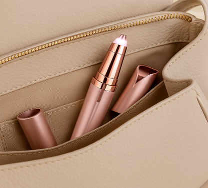 Lápiz Depilador De Cejas Y Vello Facial Recargable Con Usb Rosa